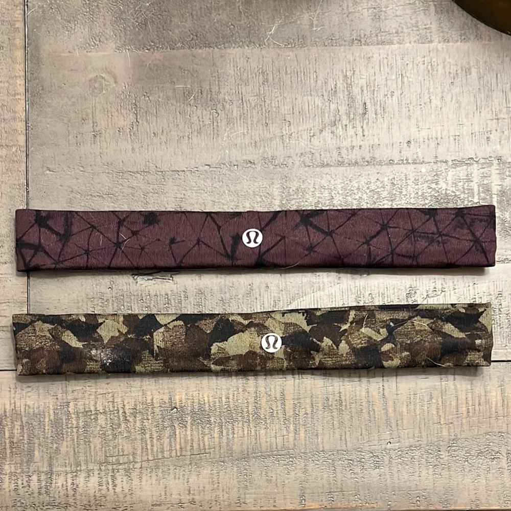 Lululemon Athletica Geometric and Camouflage Headbands